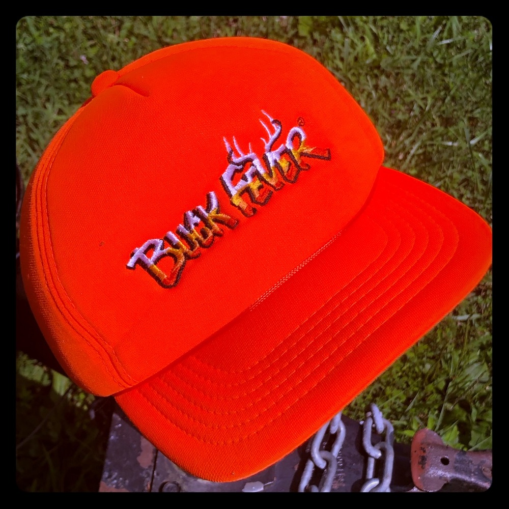 Orange Buck Fever Hunting Hat